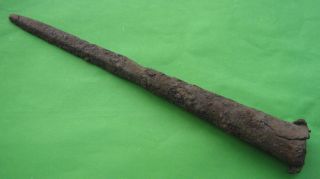 Ancient Tip Of A Spear.  Medieval Europe. photo