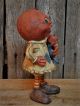 Folk Art Halloween Pumpkinhead Girl With Doll Figurine Retired 2000 Primitives photo 2