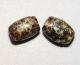 2 Ancient Beads Neolithic Granite Neolithic & Paleolithic photo 1