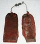 Pair 20c African Kenya Masai Tribe Female Trade Bead & Leather Earrings (eic) Other African Antiques photo 2