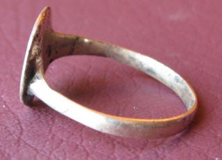 Metal Detector Find Authentic Ancient Finger Ring Sz: 7 Us 17.  25mm 0931 Dr photo