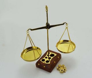 Brass Weighing Scale Balance Justice Law Scale Decoration photo