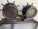 Chelsea Antique Ship ' S Wheel 8 Day Bell Clock And Barometer Ca.  1936 Clocks photo 10