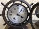 Chelsea Antique Ship ' S Wheel 8 Day Bell Clock And Barometer Ca.  1936 Clocks photo 4