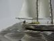Solid Sterling Silver 2 Masted Yacht Ship Boat By Seki Japan Scrap 72 Gr 2.  5 Oz Other Antique Sterling Silver photo 2