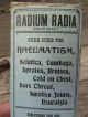 Nos Radium Radia Cure - Contents W/outer Box,  Flyer,  Broadside Quack Medicine photo 10