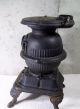 Vintage Spark Cast Iron Salesman Sample Pot Belly Stove Grey Casting Mt Joy Stoves photo 3