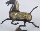Chinese Pure Copper Gilt Hand Carved Horse Riding Chebi Statue Figurines & Statues photo 2