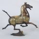 Chinese Pure Copper Gilt Hand Carved Horse Riding Chebi Statue Figurines & Statues photo 5