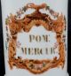 T Bobin Paris Porcelain Apothecary Jar Pom Mercur Mercury French Antique White Bottles & Jars photo 1