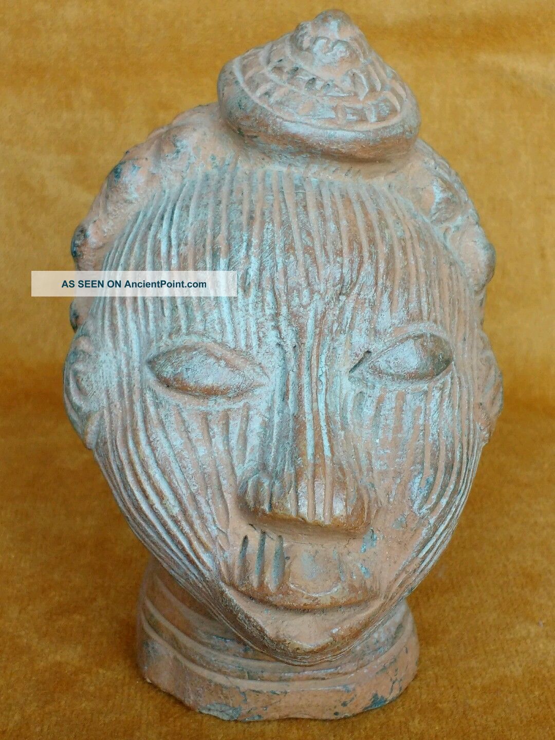 Clay Terracotta Ife Head Oni Yoruba Edo Nigeria 20th Century Other African Antiques photo