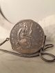 Victorian Era Silver Plated? Mesh Seated Liberty Coin Change Necklace Purse Victorian photo 1