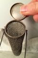 Victorian Era Silver Plated? Mesh Seated Liberty Coin Change Necklace Purse Victorian photo 4
