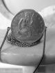 Victorian Era Silver Plated? Mesh Seated Liberty Coin Change Necklace Purse Victorian photo 5