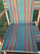 Vintage Fabric & Wood Folding Ship Deck Lawn Chair 100 1940 ' S 1 1900-1950 photo 2