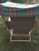 Vintage Fabric & Wood Folding Ship Deck Lawn Chair 100 1940 ' S 1 1900-1950 photo 5