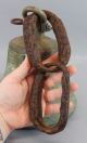 19thc Antique,  8in X 8 In,  Bronze Ships Bell & Wrought Iron Links, Bells & Whistles photo 2