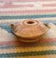 Ancient Roman Terracotta Pottery Antique Oil Lamp 5th Century,  Abstract Design Roman photo 4
