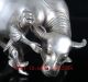Old Silver Copper Hand Carved Statue / Children Playing With Buffalo Bt019 Figurines & Statues photo 2