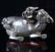 Old Silver Copper Hand Carved Statue / Children Playing With Buffalo Bt019 Figurines & Statues photo 7