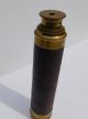 Antique Brass Spyglass 4 - Draw Telescope Cord Wrapped Tube 24 