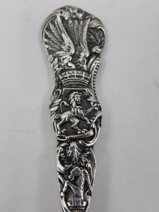 Vintage Sterling Silver Michie Jewelers Spoon,  Lion Wings Crown,  Qf6 photo