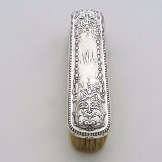 Antique Gorham Sterling Silver Clothes Brush Repousse 1890s photo