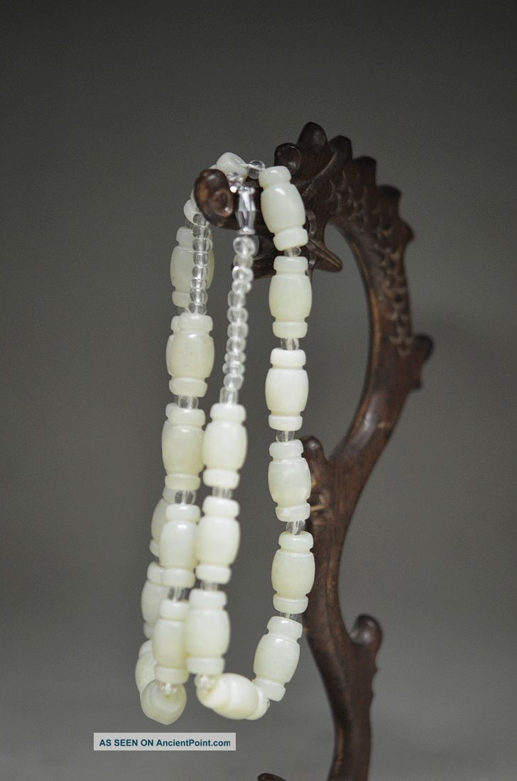 Elegant Chinese Natural Jade Hand Carved Necklace Ss1 Necklaces & Pendants photo