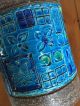 Vtg Bitossi Lamp Mcm Blue Ceramic Mid-Century Modernism photo 5