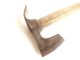 Old Vtg Wrought Iron Small Axe 3 In 1 Ax / Pick / Hammer Old Camping Tool Primitives photo 4