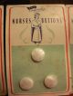 Antique B.  G.  E.  Originales Nurses Buttons Mother Of Pearl Uniform L.  H.  Fields Buttons photo 1