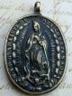 Antique 17th Century O.  L.  Of Guadalupe & St.  Michael Archangel Dated 1682 Medal Latin American photo 7