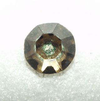 Old Beveled Glass Green Center Design Kaleidoscope Button 2949 photo