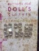 18 Teeny Tiny Antique Le Chic Mop Buttons For Doll ' S Clothes Card 5mm Buttons photo 1
