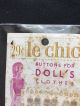 18 Teeny Tiny Antique Le Chic Mop Buttons For Doll ' S Clothes Card 5mm Buttons photo 7