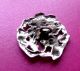 Antique Circa 1900,  English Sterling Silver Button,  Wld Rose By T.  Brothers. Buttons photo 1