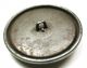 Lg Sz Antique Steel Cup Button Fancy Cut Steel & Brass Floral Design 1 & 5/16 Buttons photo 1
