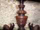 Antique French Carved Wood Chandelier With Chimeras Chandeliers, Fixtures, Sconces photo 2