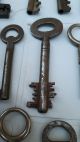 44 Ornate Antique Vintage Barrel Type Keys Door Cabinet Steampunk Jewellery Locks & Keys photo 2