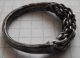 Viking Period Complex Braided Very Large Silver Crimped Ring Viking photo 2