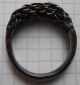 Viking Period Complex Braided Very Large Silver Crimped Ring Viking photo 8