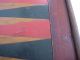 19th Century Painted Wood Checkers & Backgammon Two Sided Game Board Antique Primitives photo 10