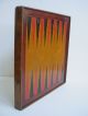 19th Century Painted Wood Checkers & Backgammon Two Sided Game Board Antique Primitives photo 8