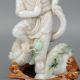 China Exquisite Hand - Carved Dragon Lohan Carving Jadeite Jade Statue Figurines & Statues photo 3