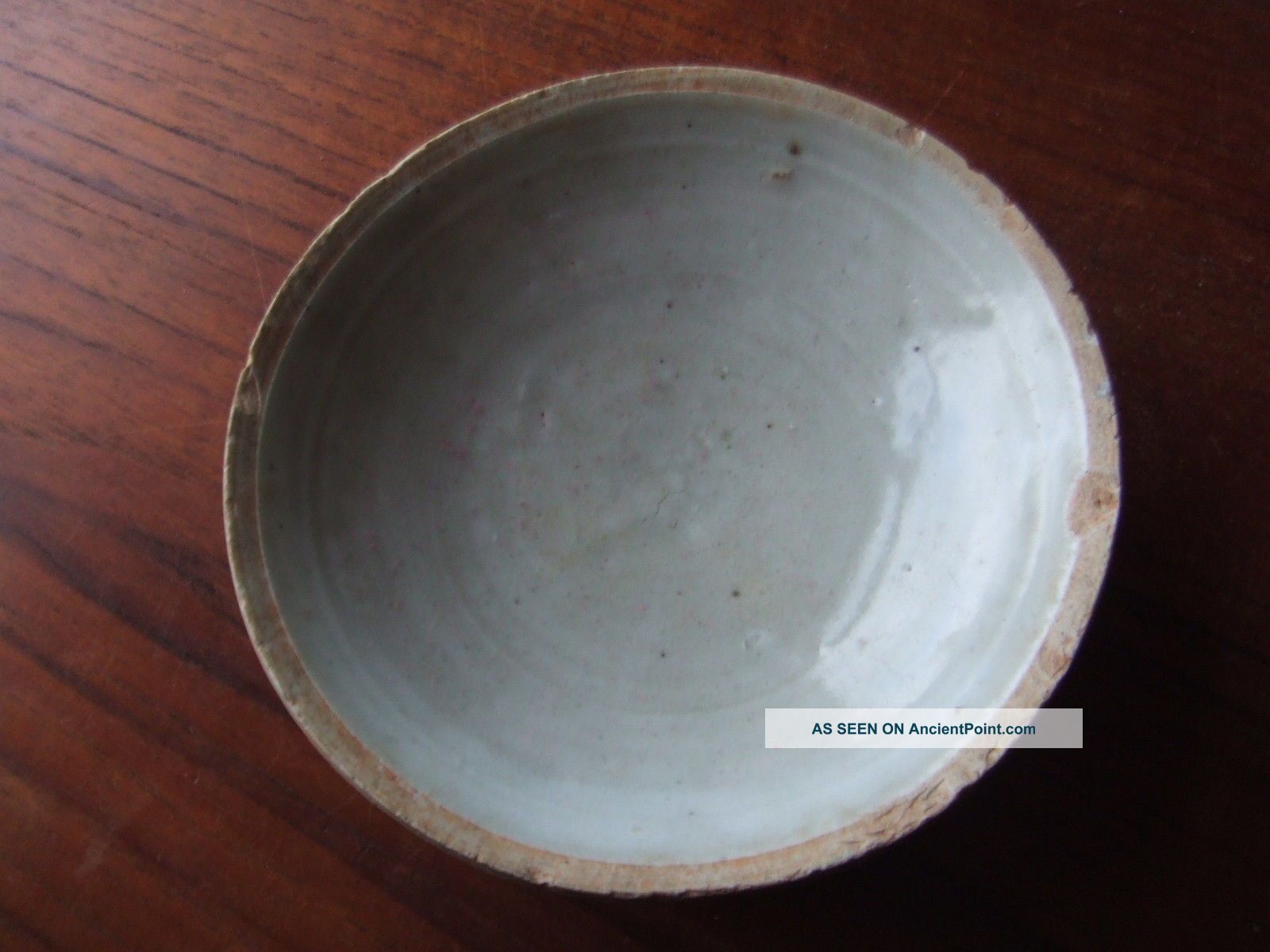 China.  Sung Dynasty.  12th/13th Century Blueish Glazed Pottery Dish, Chinese photo