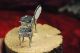 2 Unusual 1.  75 - 2 Inch Doll House To Silver Palace Small Ornate Side Chairs Miniatures photo 6