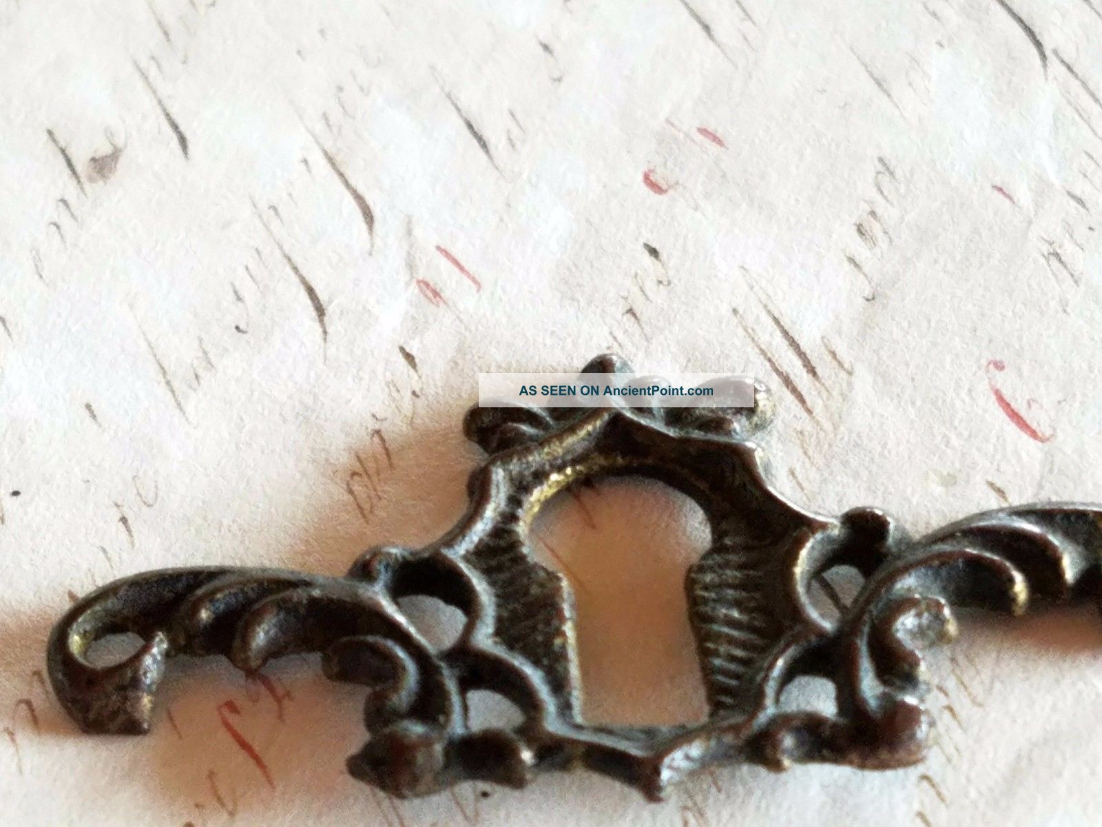 Antique Victorian Brass Keyhole Escutcheon Hardware Antique Dresser Keyhole