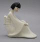Vintage Hand Painted Delicate Japanese Porcelain Statue Beautifully Made Statues photo 2