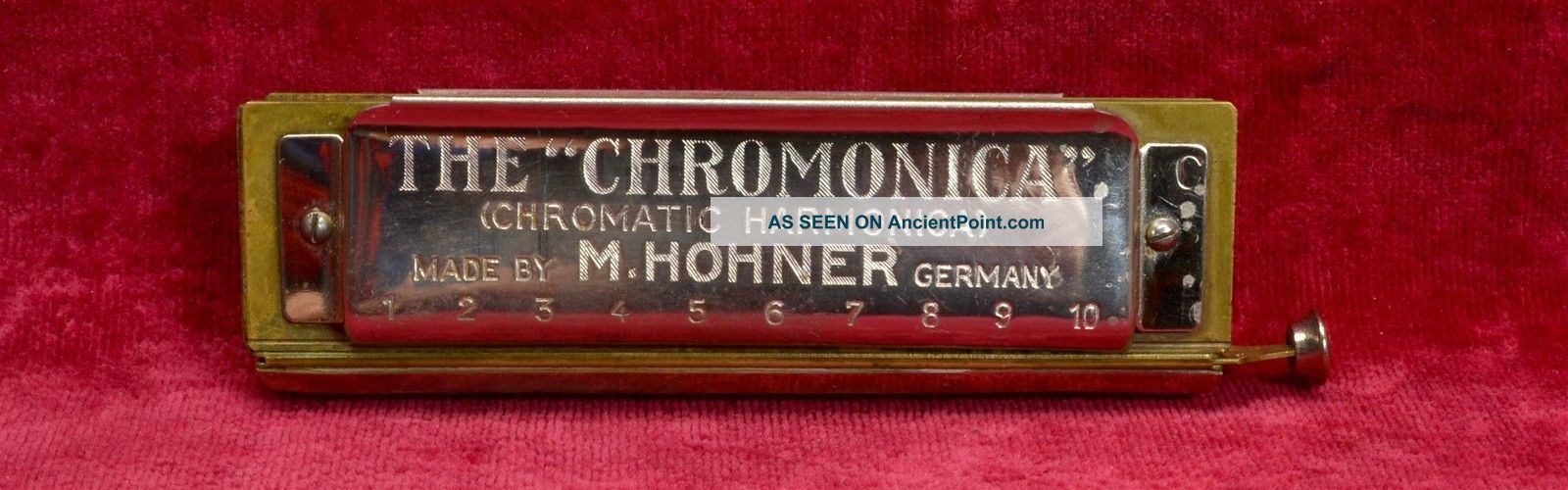 Antique Pre War Hohner Chromonica 10 Hole Harmonica Key Of C - Made In Germany Wind photo