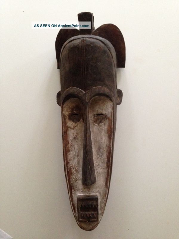 Gabon: Large Old & Tribal African Mask From The Fang - 62 Cm. Masks photo